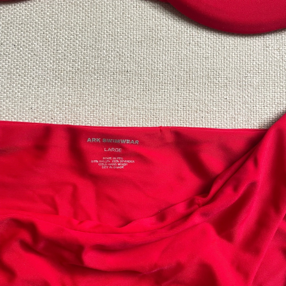 ARK Swimwear Red bikini top and bottom